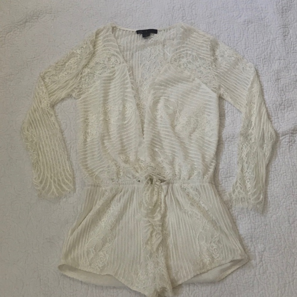 White Lace Romper